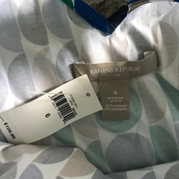 NWT• Banana Republic polkadot multi color dress - Picture 3 of 4